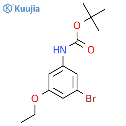 tert-butyl N-(3-bromo-5-ethoxyphenyl)carbamate structure