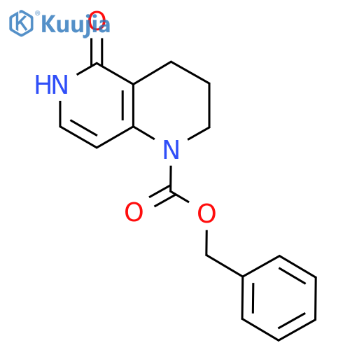 Benzyl 5-hydroxy-1,2,3,4-tetrahydro-1,6-naphthyridine-1-carboxylate structure
