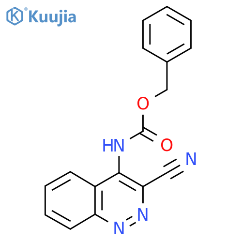 benzyl N-(3-cyanocinnolin-4-yl)carbamate structure