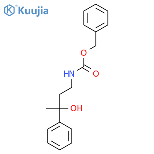 benzyl N-(3-hydroxy-3-phenylbutyl)carbamate structure