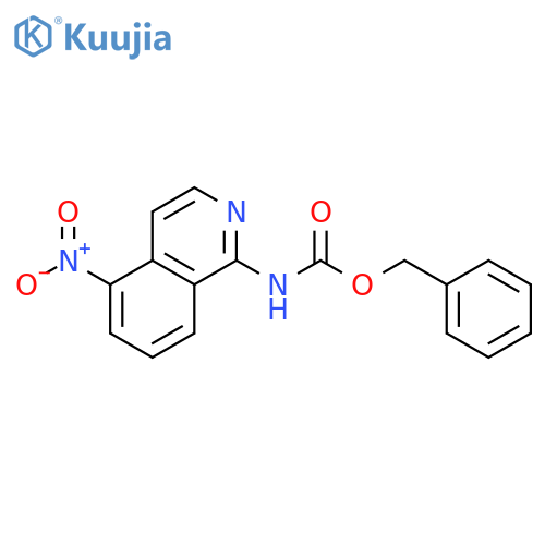 benzyl N-(5-nitroisoquinolin-1-yl)carbamate structure