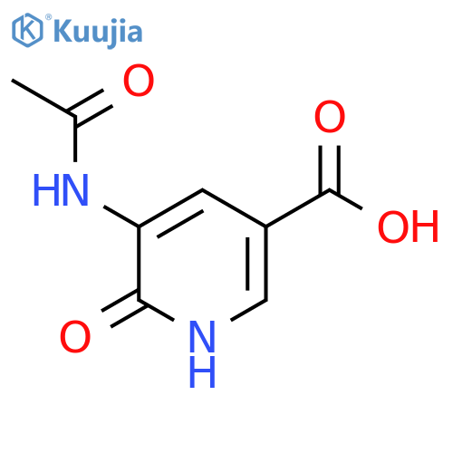 5-Acetamido-6-oxo-1,6-dihydropyridine-3-carboxylic acid structure