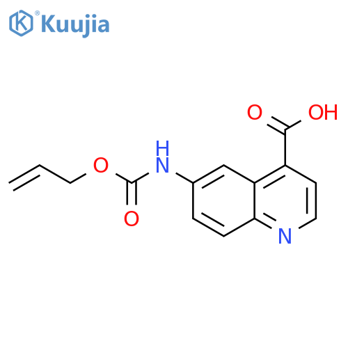 6-{[(Prop-2-en-1-yloxy)carbonyl]amino}quinoline-4-carboxylic acid structure