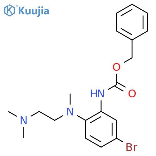 benzyl N-(5-bromo-2-{[2-(dimethylamino)ethyl](methyl)amino}phenyl)carbamate structure