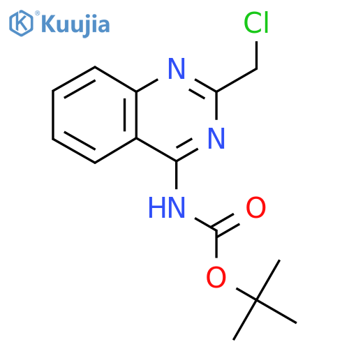 tert-butyl N-2-(chloromethyl)quinazolin-4-ylcarbamate structure