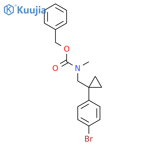 benzyl N-{[1-(4-bromophenyl)cyclopropyl]methyl}-N-methylcarbamate structure