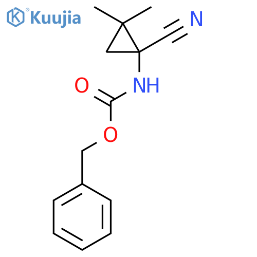 benzyl N-(1-cyano-2,2-dimethylcyclopropyl)carbamate structure