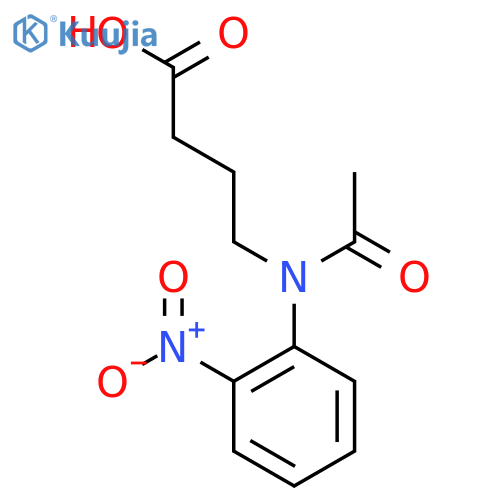 4-N-(2-nitrophenyl)acetamidobutanoic acid structure