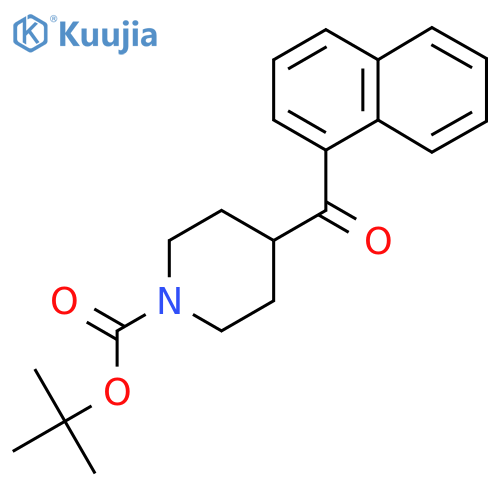 Tert-butyl 4-(naphthalene-1-carbonyl)piperidine-1-carboxylate structure