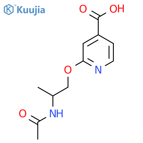 2-(2-Acetamidopropoxy)pyridine-4-carboxylic acid structure