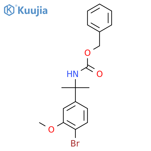 benzyl N-2-(4-bromo-3-methoxyphenyl)propan-2-ylcarbamate structure