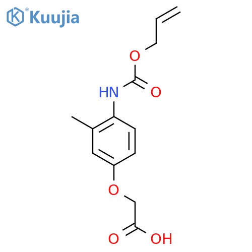 2-(3-methyl-4-{(prop-2-en-1-yloxy)carbonylamino}phenoxy)acetic acid structure
