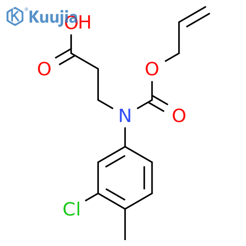 3-(3-chloro-4-methylphenyl)(prop-2-en-1-yloxy)carbonylaminopropanoic acid structure