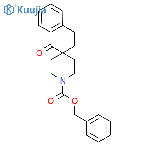 benzyl 1-oxo-3,4-dihydro-1H-spironaphthalene-2,4'-piperidine-1'-carboxylate structure