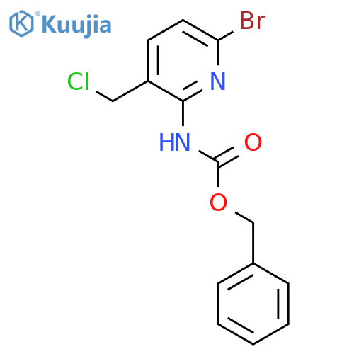 benzyl N-6-bromo-3-(chloromethyl)pyridin-2-ylcarbamate structure