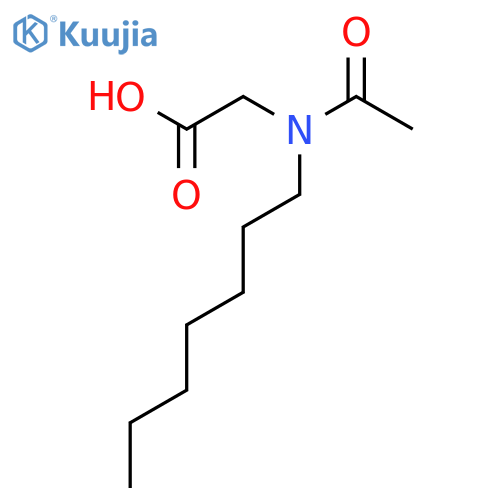 2-(N-heptylacetamido)acetic acid structure