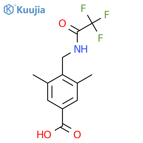 3,5-Dimethyl-4-[(2,2,2-trifluoroacetamido)methyl]benzoic acid structure