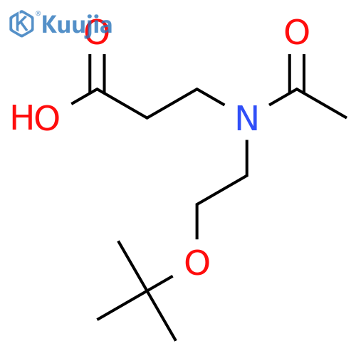 3-{N-2-(tert-butoxy)ethylacetamido}propanoic acid structure