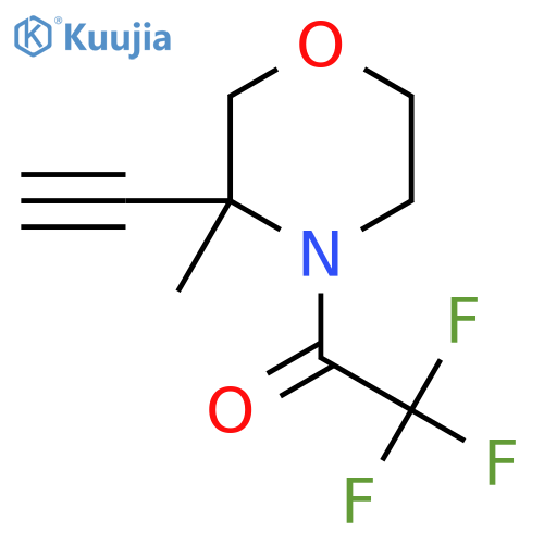 1-(3-Ethynyl-3-methylmorpholin-4-yl)-2,2,2-trifluoroethan-1-one structure