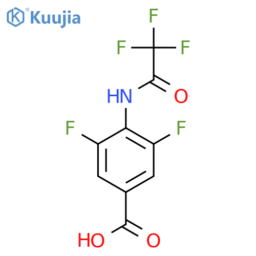 3,5-Difluoro-4-(2,2,2-trifluoroacetamido)benzoic acid structure