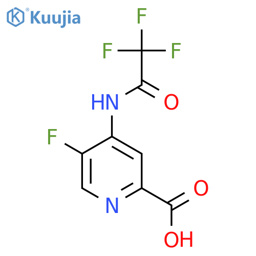 5-Fluoro-4-(2,2,2-trifluoroacetamido)pyridine-2-carboxylic acid structure