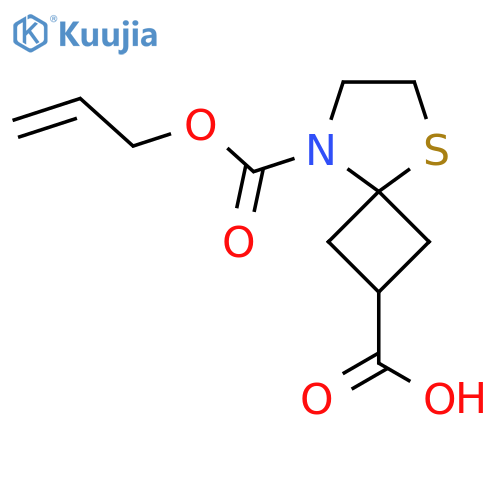 8-(prop-2-en-1-yloxy)carbonyl-5-thia-8-azaspiro3.4octane-2-carboxylic acid structure