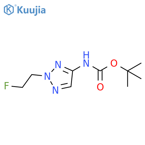 tert-butyl N-2-(2-fluoroethyl)-2H-1,2,3-triazol-4-ylcarbamate structure