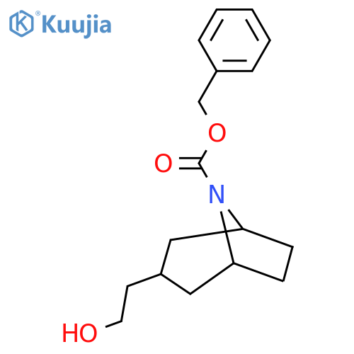 benzyl 3-(2-hydroxyethyl)-8-azabicyclo3.2.1octane-8-carboxylate structure