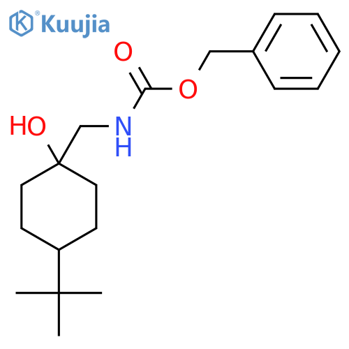 benzyl N-(4-tert-butyl-1-hydroxycyclohexyl)methylcarbamate structure
