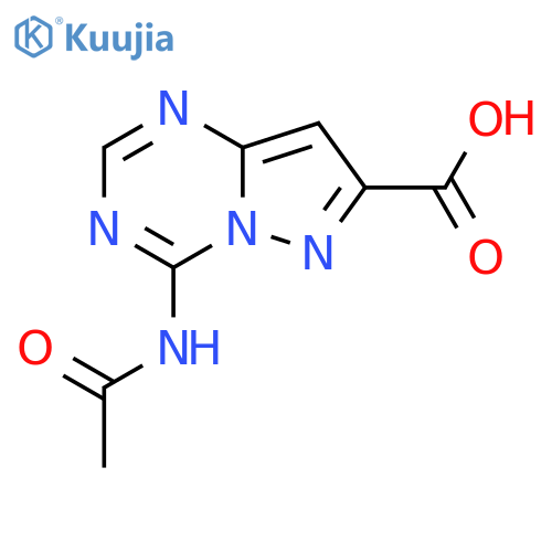 4-acetamidopyrazolo1,5-a1,3,5triazine-7-carboxylic acid structure
