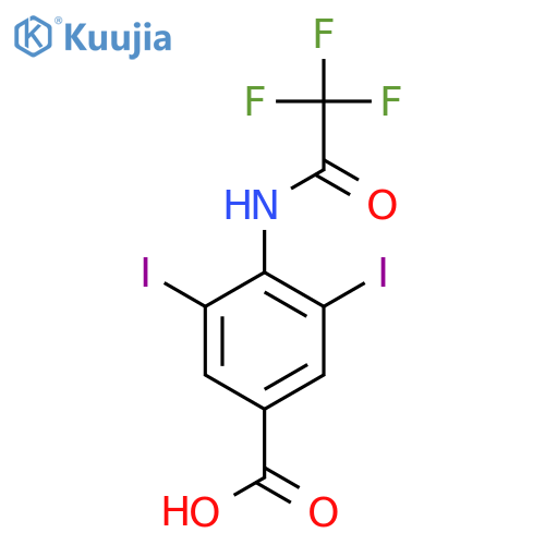 3,5-Diiodo-4-(2,2,2-trifluoroacetamido)benzoic acid structure