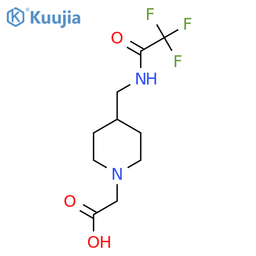 2-{4-(trifluoroacetamido)methylpiperidin-1-yl}acetic acid structure