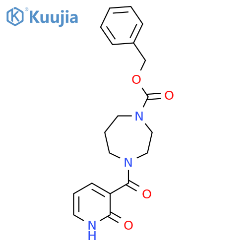 Benzyl 4-(2-hydroxypyridine-3-carbonyl)-1,4-diazepane-1-carboxylate structure