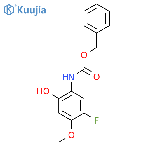 benzyl N-(5-fluoro-2-hydroxy-4-methoxyphenyl)carbamate structure