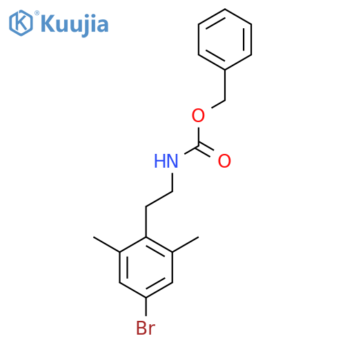 benzyl N-[2-(4-bromo-2,6-dimethylphenyl)ethyl]carbamate structure