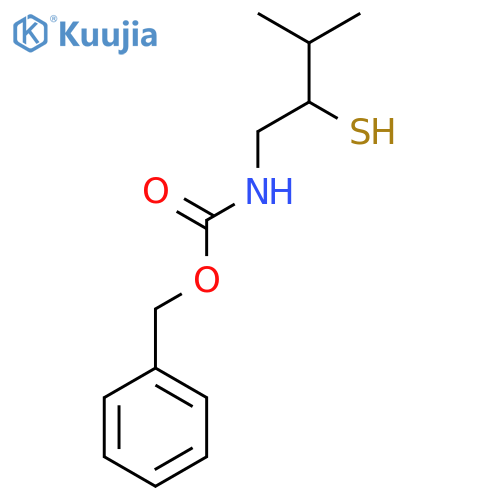 benzyl N-(3-methyl-2-sulfanylbutyl)carbamate structure