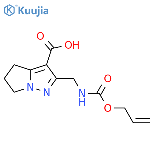 2-({(prop-2-en-1-yloxy)carbonylamino}methyl)-4H,5H,6H-pyrrolo1,2-bpyrazole-3-carboxylic acid structure