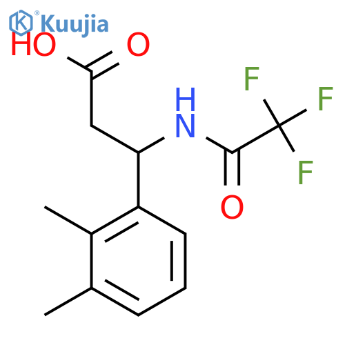 3-(2,3-Dimethylphenyl)-3-(2,2,2-trifluoroacetamido)propanoic acid structure