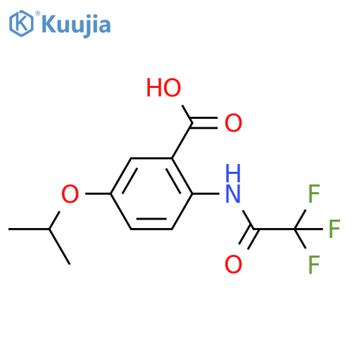 5-(Propan-2-yloxy)-2-(2,2,2-trifluoroacetamido)benzoic acid structure
