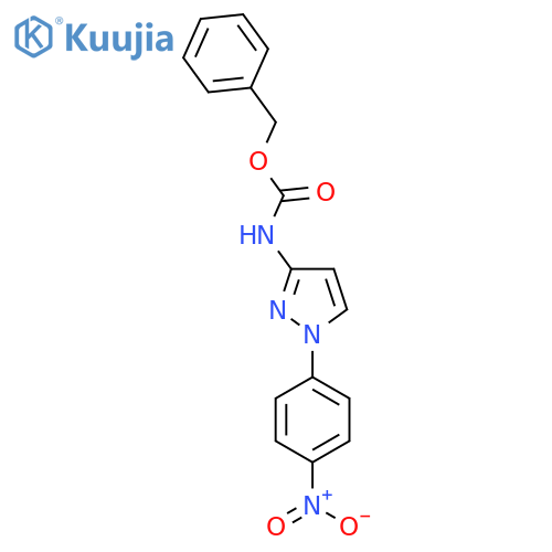benzyl N-1-(4-nitrophenyl)-1H-pyrazol-3-ylcarbamate structure