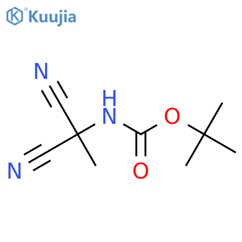tert-butyl N-dicyano(methyl)methylcarbamate structure