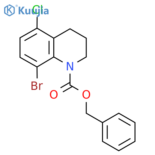Benzyl 8-bromo-5-chloro-1,2,3,4-tetrahydroquinoline-1-carboxylate structure