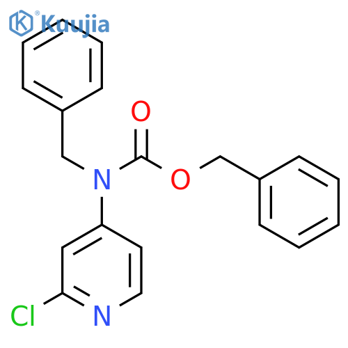 benzyl N-benzyl-N-(2-chloropyridin-4-yl)carbamate structure