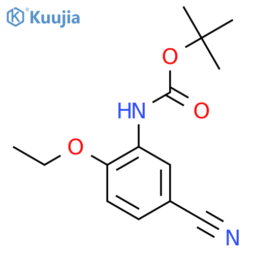 tert-butyl N-(5-cyano-2-ethoxyphenyl)carbamate structure