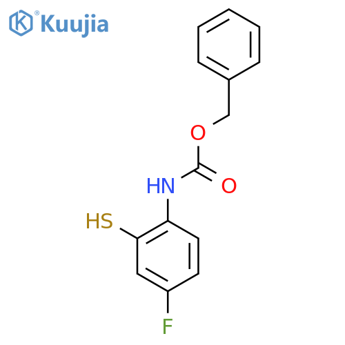 benzyl N-(4-fluoro-2-sulfanylphenyl)carbamate structure