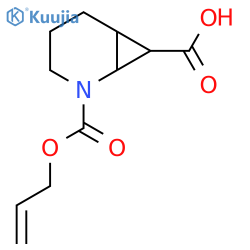2-(prop-2-en-1-yloxy)carbonyl-2-azabicyclo4.1.0heptane-7-carboxylic acid structure