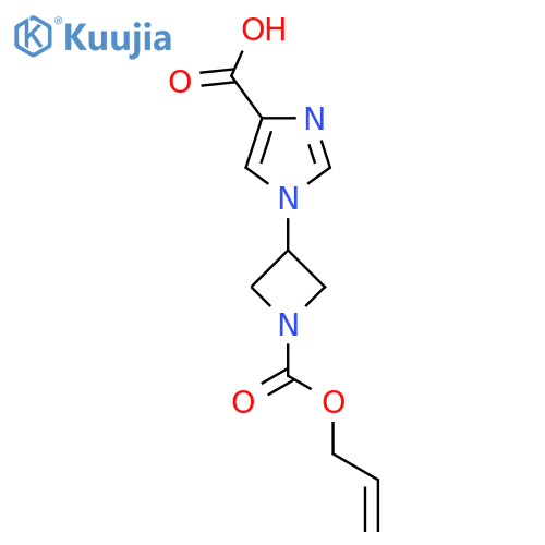 1-{1-(prop-2-en-1-yloxy)carbonylazetidin-3-yl}-1H-imidazole-4-carboxylic acid structure