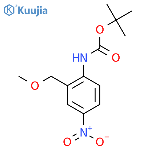 tert-butyl N-2-(methoxymethyl)-4-nitrophenylcarbamate structure