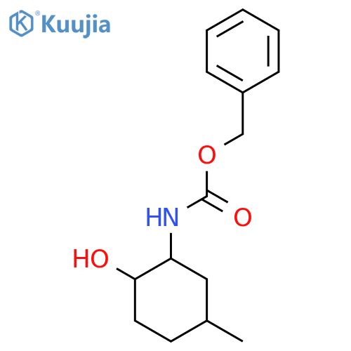 benzyl N-(2-hydroxy-5-methylcyclohexyl)carbamate structure