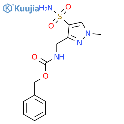 benzyl N-(1-methyl-4-sulfamoyl-1H-pyrazol-3-yl)methylcarbamate structure